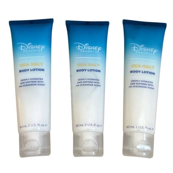 3x Disney Resorts Sea Salt Body Lotion Tubes 2 fl oz ea ~ (H2O+ Plus) - Picture 2 of 2